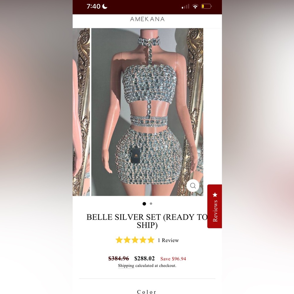 Silver Two-Piece Set